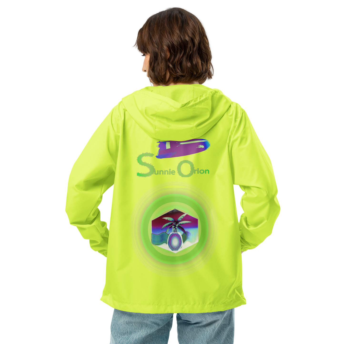 Unisex lightweight zip up windbreaker
