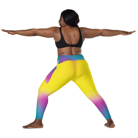 Crossover leggings with pockets