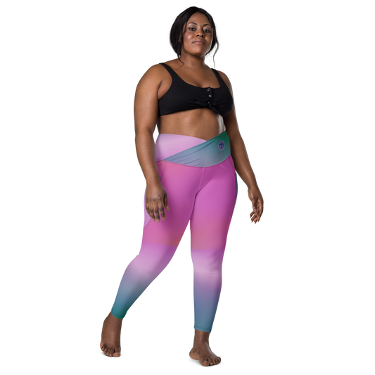 Crossover leggings with pockets