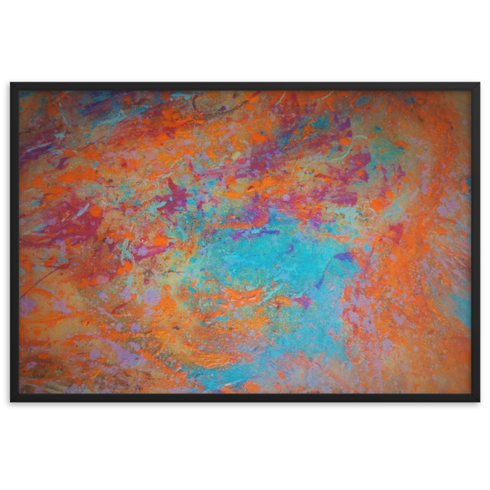 Orbit Framed matte paper poster