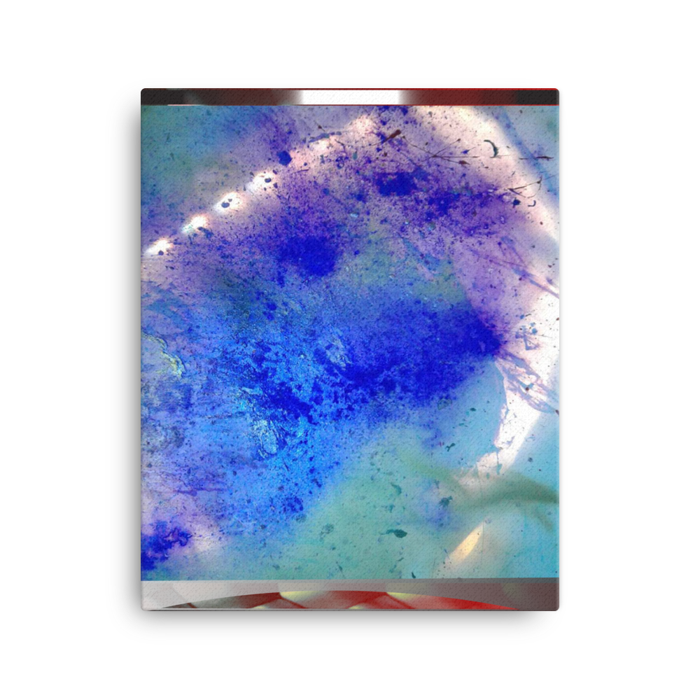 Blue Turbulence Canvas