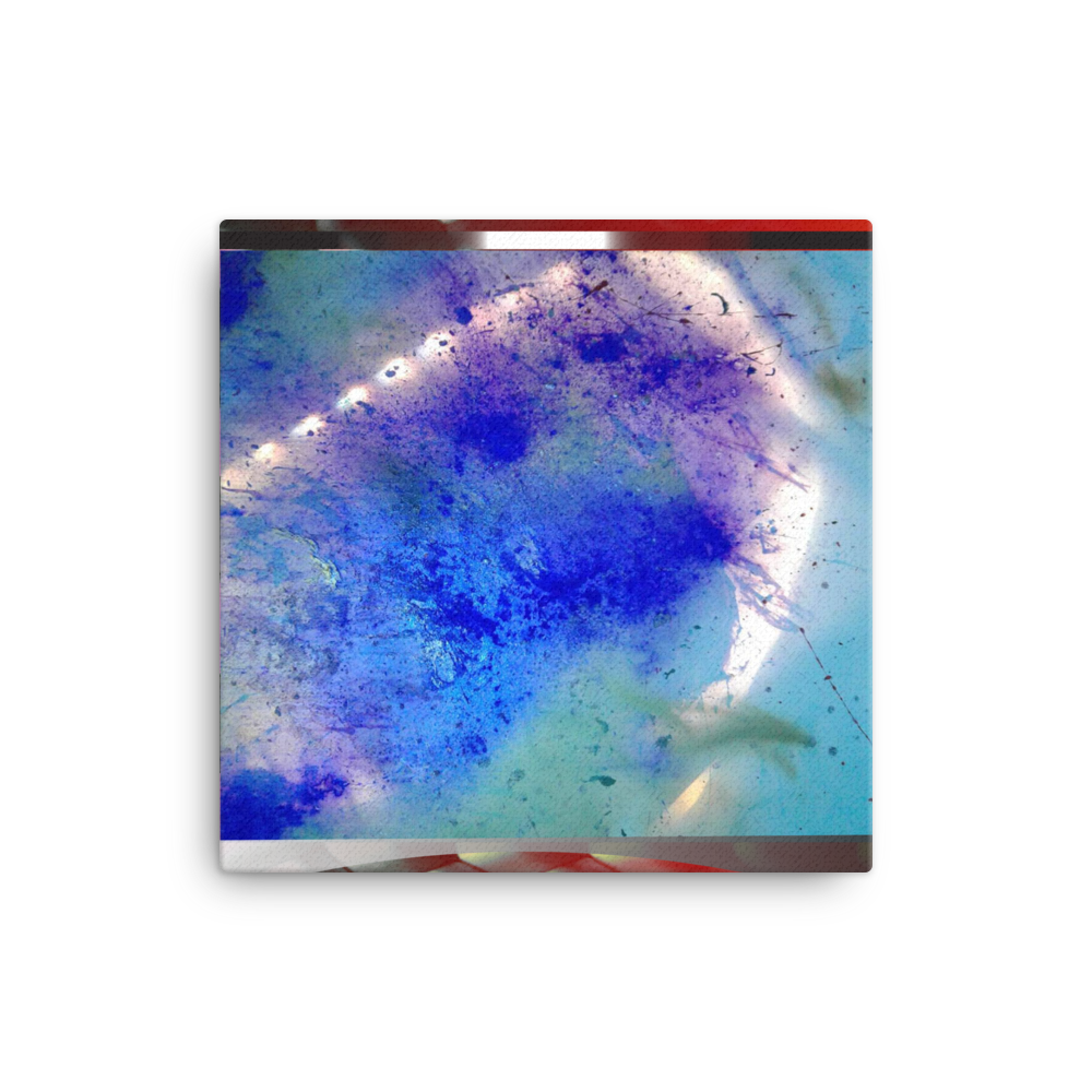 Blue Turbulence Canvas