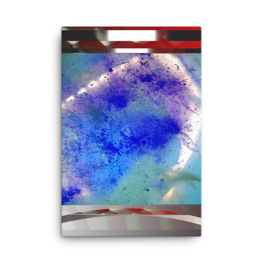 Blue Turbulence Canvas
