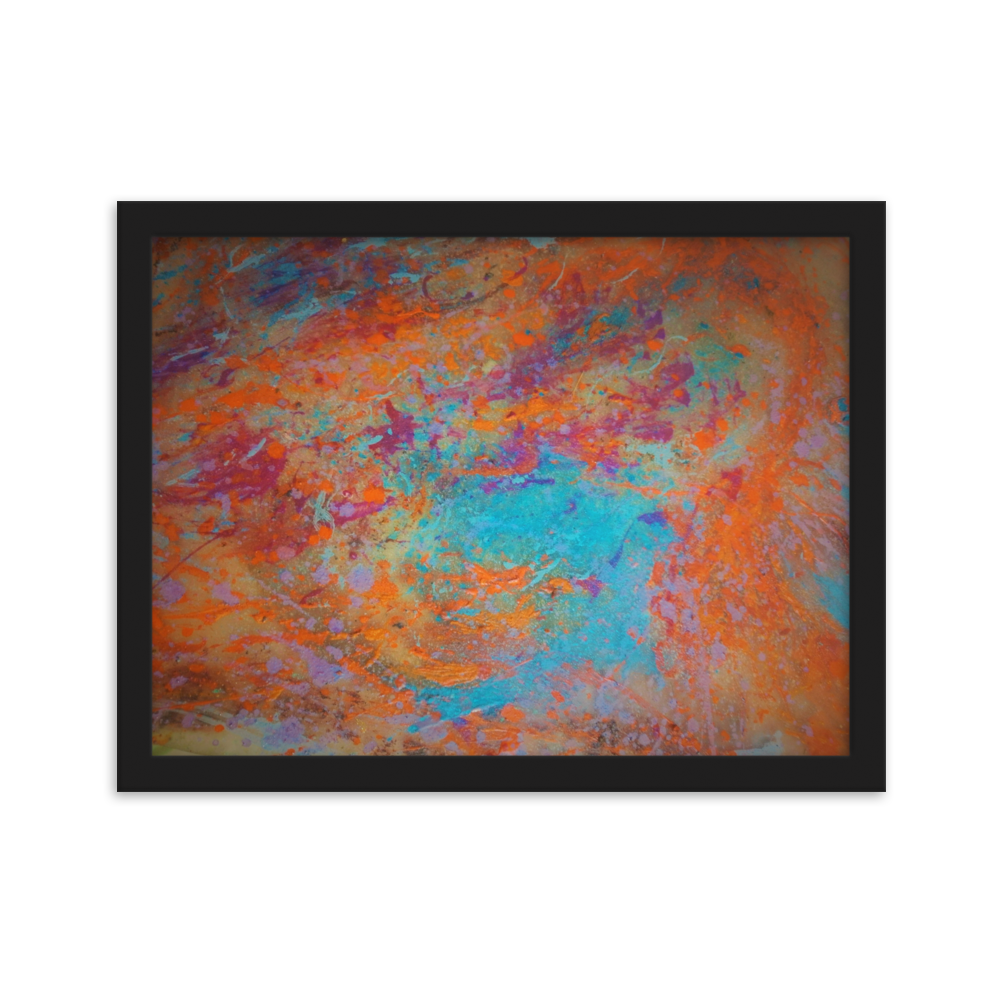 Orbit Framed matte paper poster