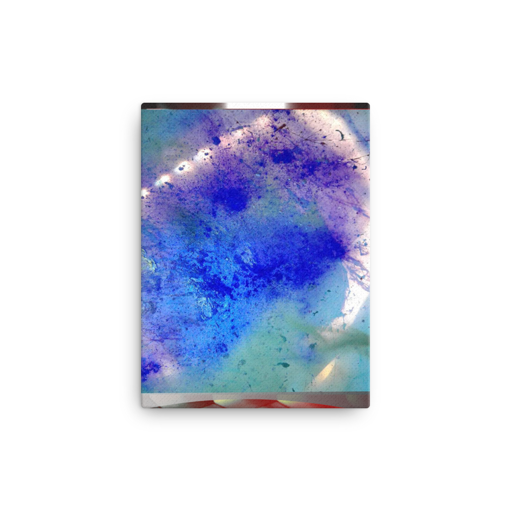 Blue Turbulence Canvas