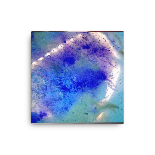 Blue Turbulence Canvas