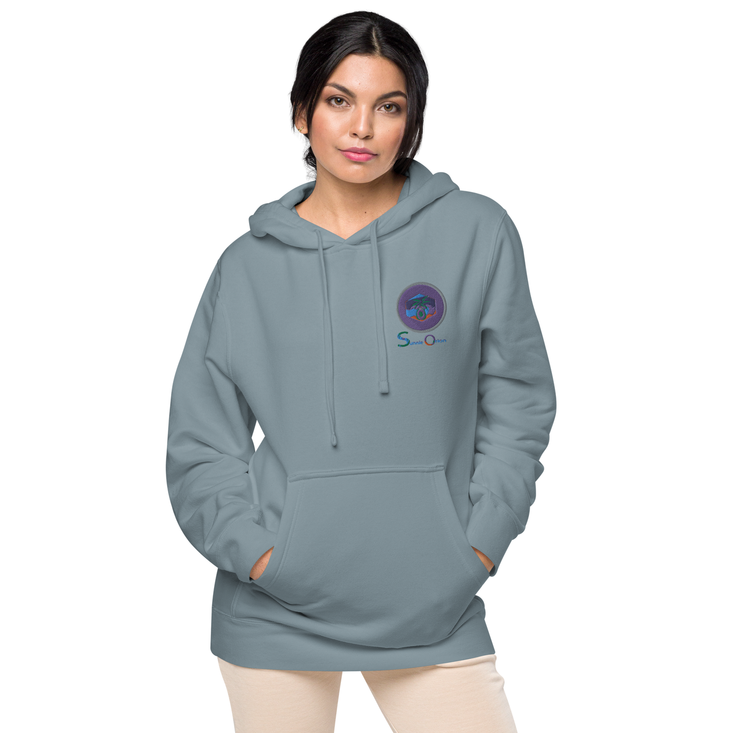 Unisex pigment-dyed hoodie