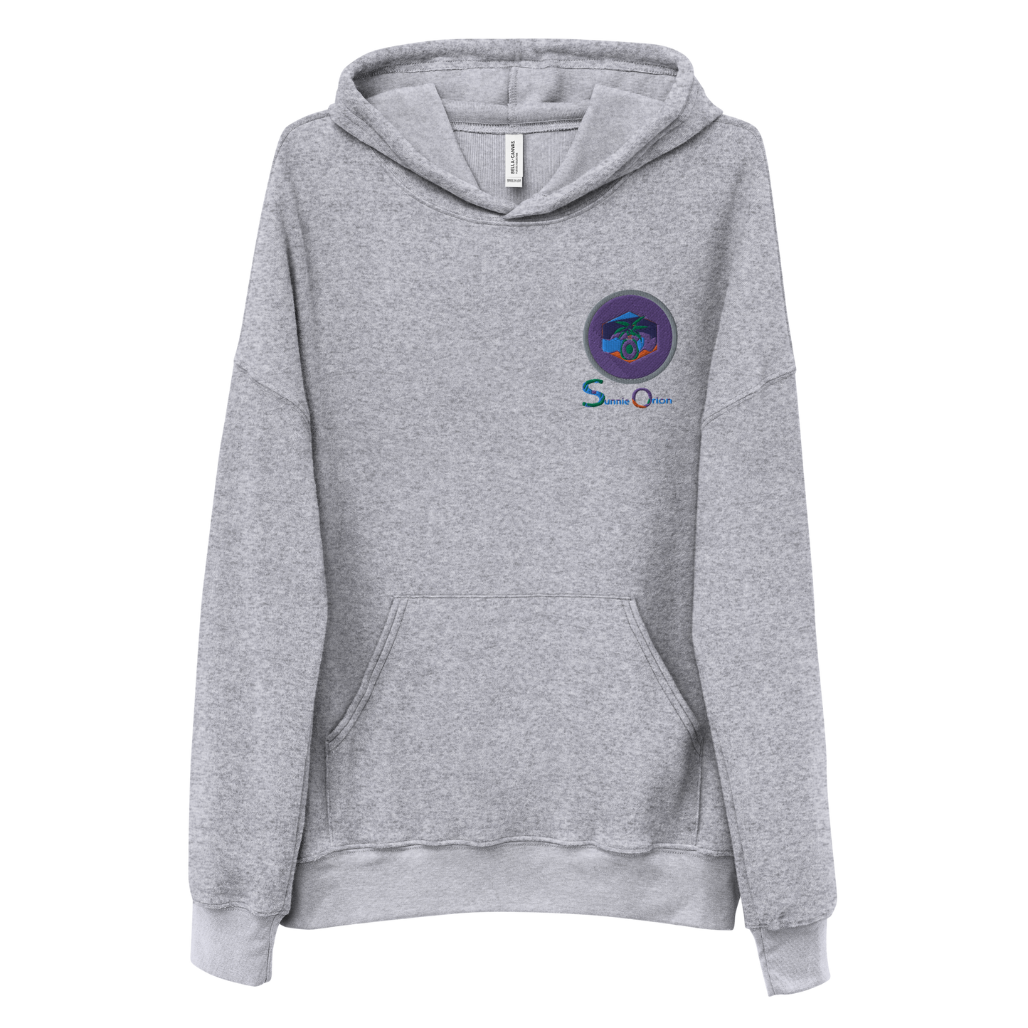 Unisex sueded fleece hoodie