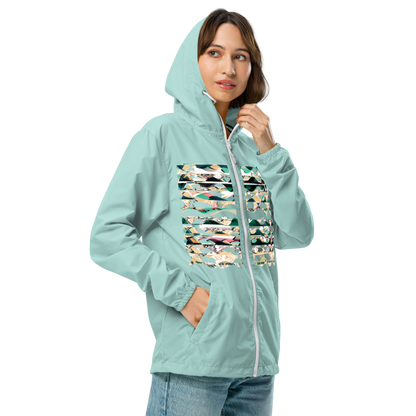 Unisex lightweight zip up windbreaker