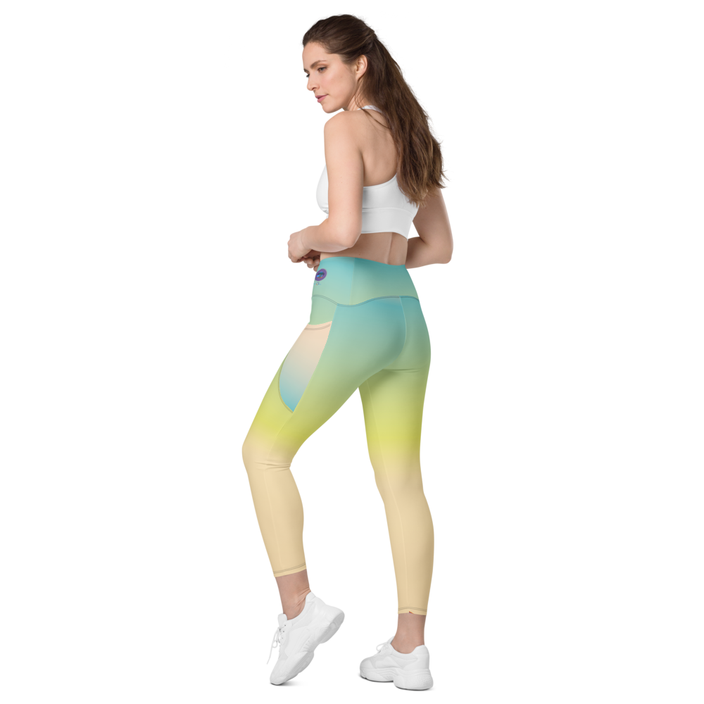 Crossover leggings with pockets