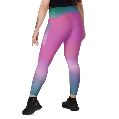 Crossover leggings with pockets