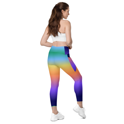 Crossover leggings with pockets