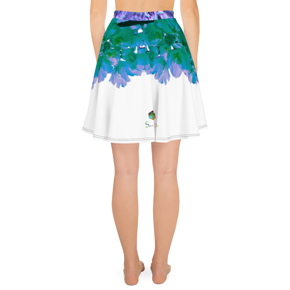 Sapphire Blossom  Skirt