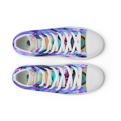 Men’s high top canvas shoes