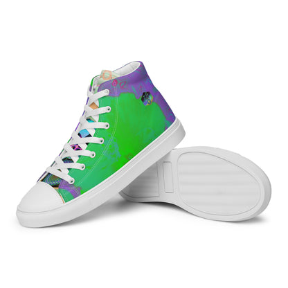 Men’s high top canvas shoes