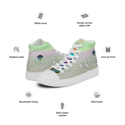 Men’s high top canvas shoes