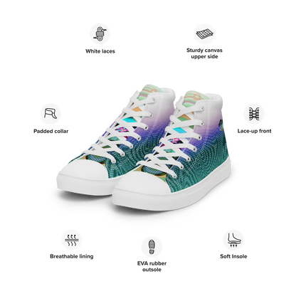 Men’s high top canvas shoes