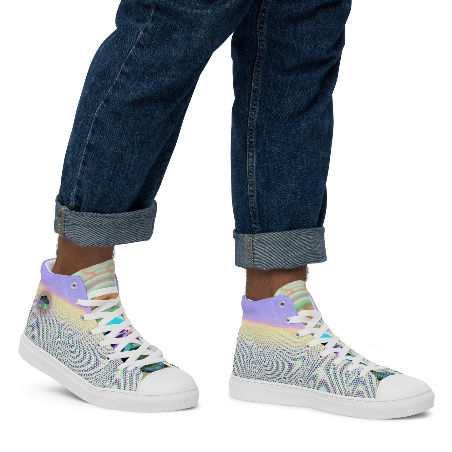 Men’s high top canvas shoes