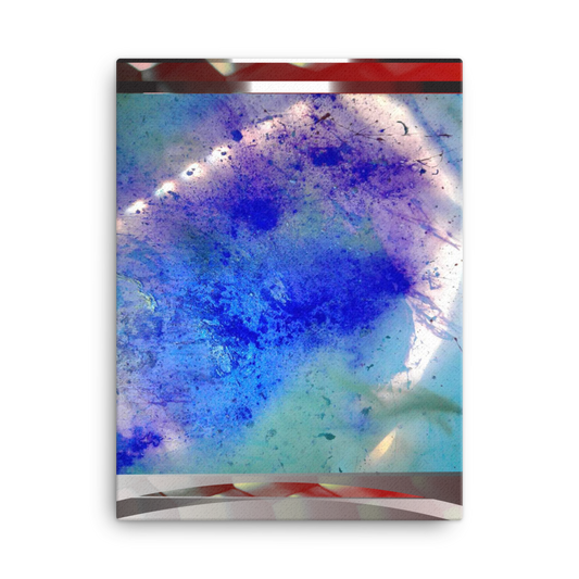 Blue Turbulence Canvas