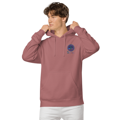 Unisex pigment-dyed hoodie
