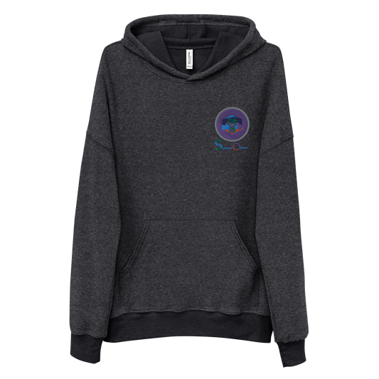 Unisex sueded fleece hoodie